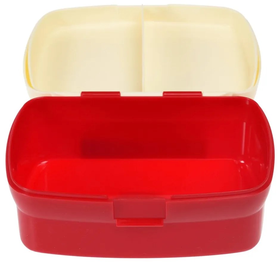 Червена/кремава детска кутия за храна Prehistoric Land – Rex London
