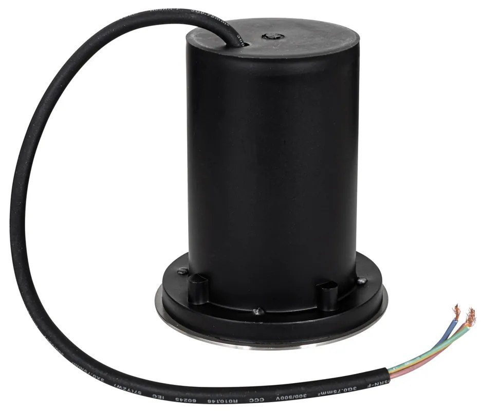 Комплект от 6 модерни външни земни прожектори стомана 35 мм регулируеми IP65 - Delux