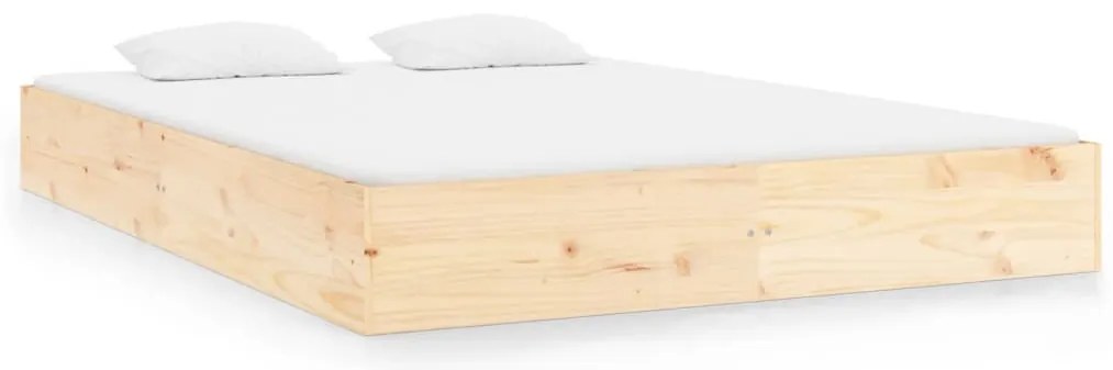 820047 vidaXL Рамка за легло без матрак, масивна дървесина, 120x200 см