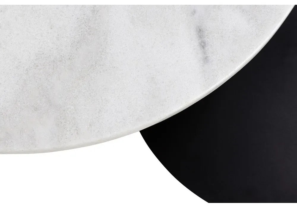 Бяла кръгла масичка за кафе ø 60 cm Lahti – Actona