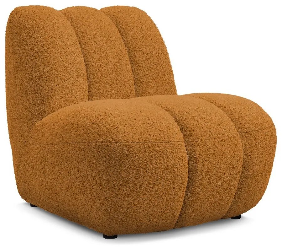 Кресло от прежда с примки от букле в цвят горчица Janissaire – Bobochic Paris