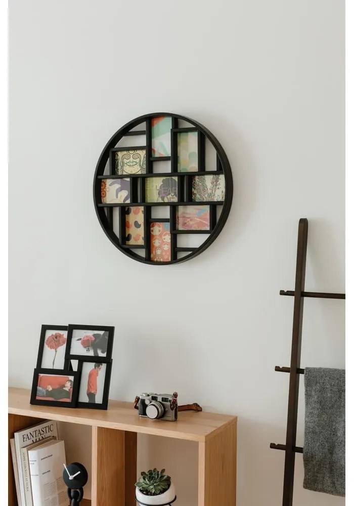 Черна пластмасова рамка висяща Luna – Umbra