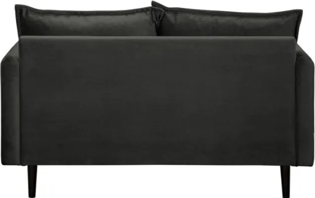 Тъмносив кадифен диван 138 cm Juli – Ropez