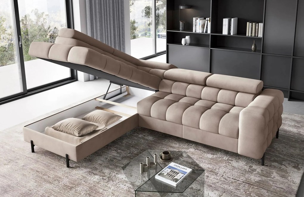 Ъглов диван Ferucce-Ekrou-Left