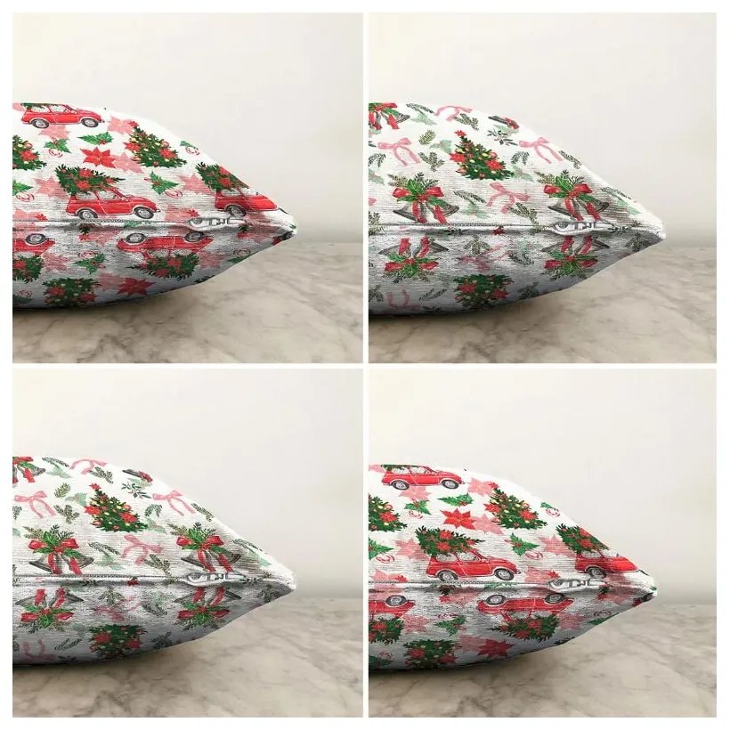 Текстилни калъфки за възглавници с коледен мотив в комплект от 4 броя 43x43 cm - Mila Home