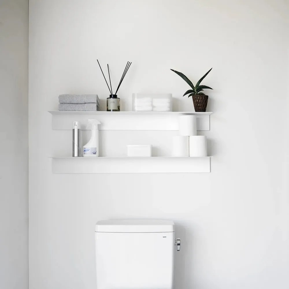 Бял метален стенен рафт 90 cm – YAMAZAKI