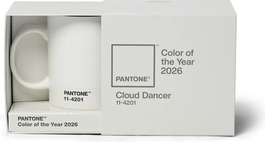 Бяла керамична чаша 375 ml Cloud Dancer - Pantone
