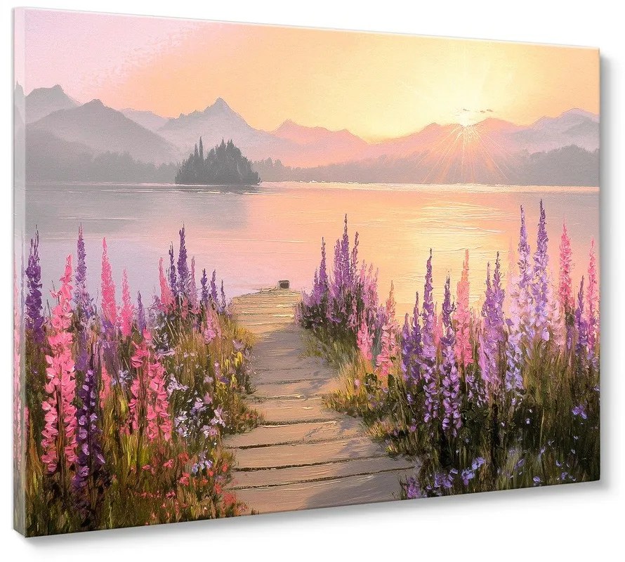 Картина 113x85 cm Lupine Shore – Styler