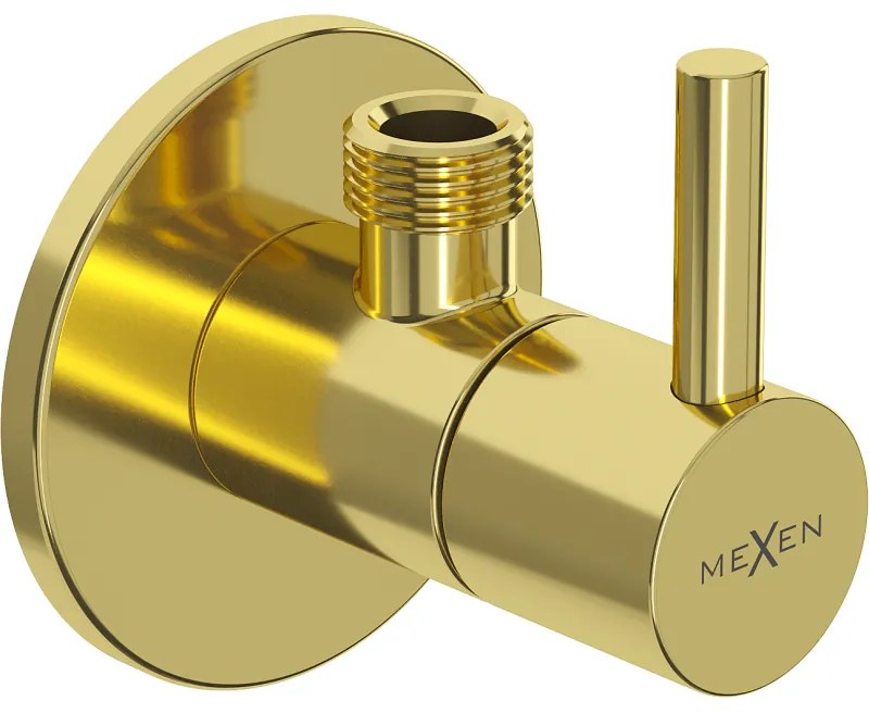 Mexen R2 ъглов вентил за батерия 1/2"x3/8", златен - 79972-50