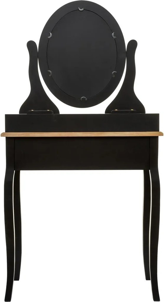 Тоалетка с огледало atmosphera Chrysa, MDF - Черен