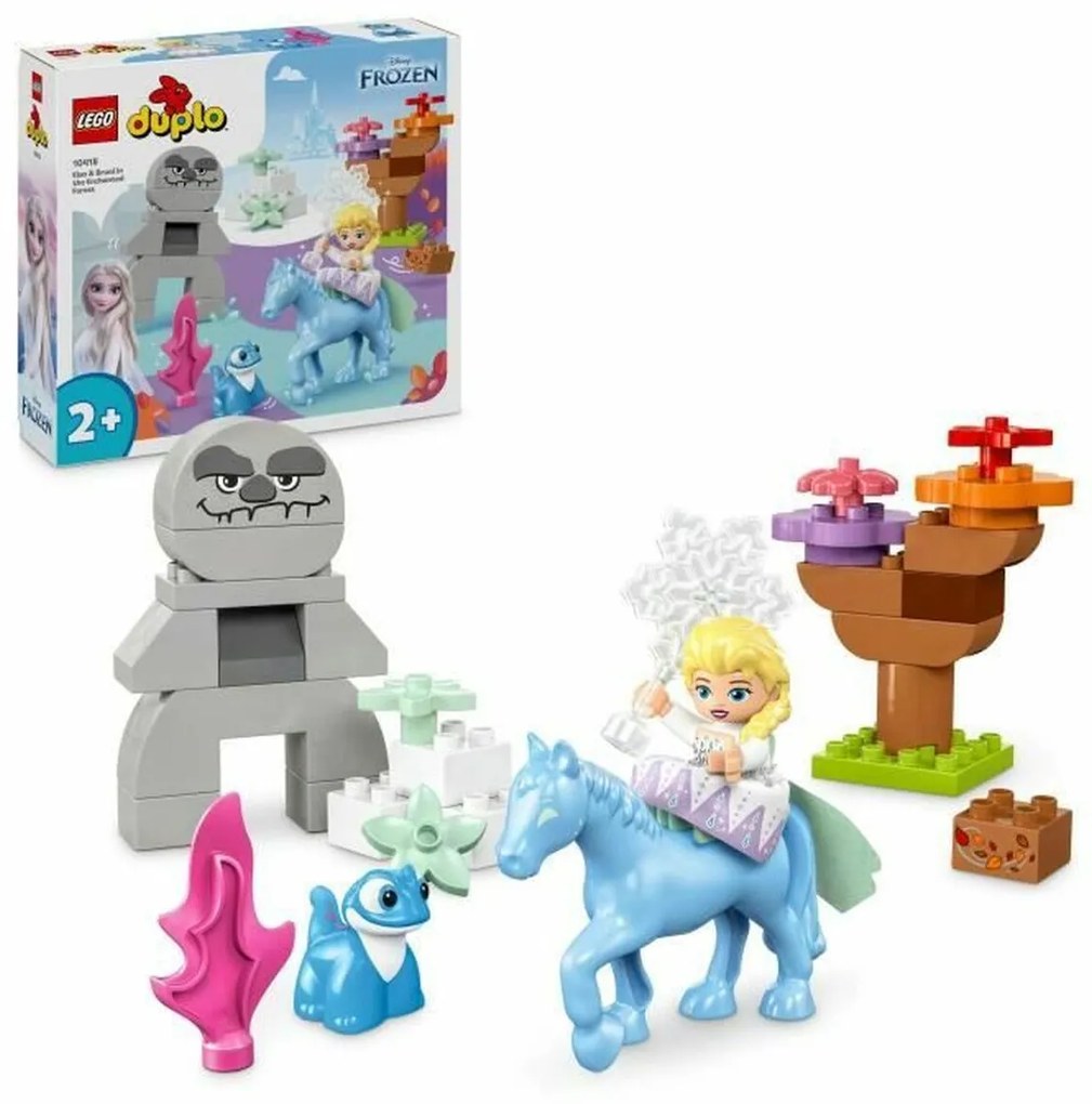 Строителна Игра Lego DUPLO Disney 10418 Elsa and Bruni in the Enchanted Forest Многоцветен