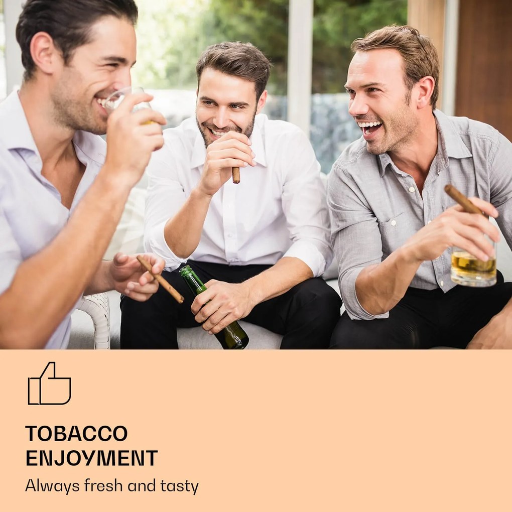 Klarstein El Presidente 23, овлажнител, 45 W, тъч управление, буково дърво, 23L, LED