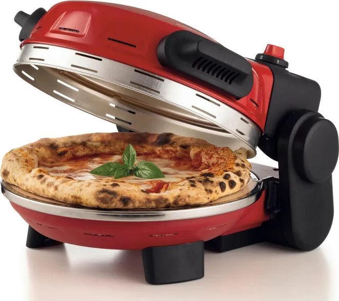 Електрическа фурна за пица Ariete "Pizzeria Gourmet" 0934/00, 1500W, 32 см, До 400C, 5 нива, , Червен