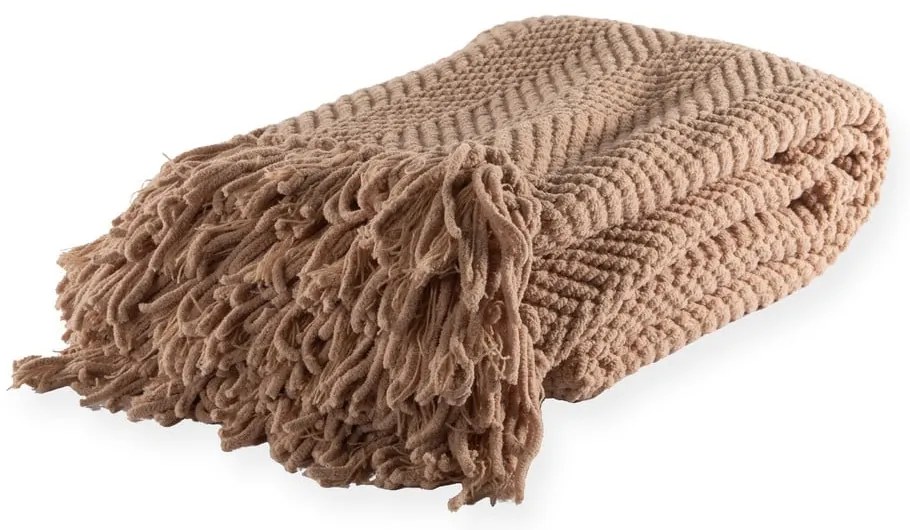 Кафяво одеяло от шенил 130x170 cm Renee – Tiseco Home Studio