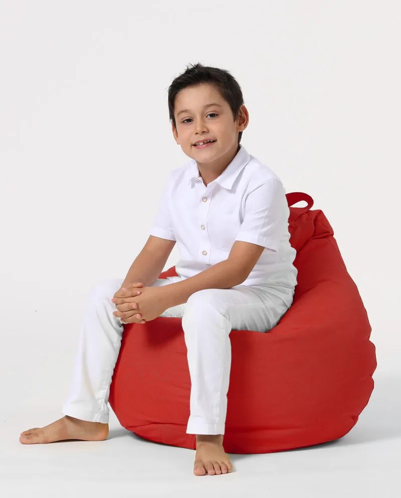 Градински пуф Premium Kids, цвят Червен