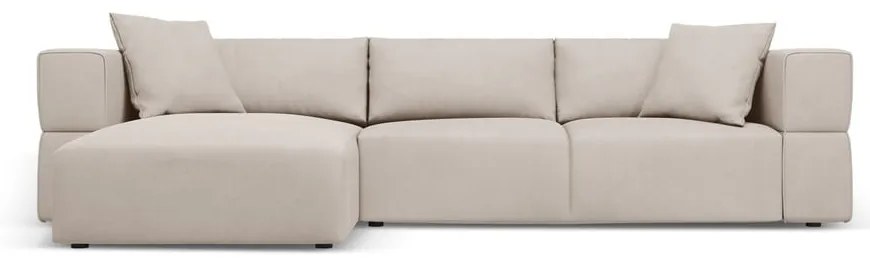 Бежов ъглов диван, ляв ъгъл Esther – Milo Casa