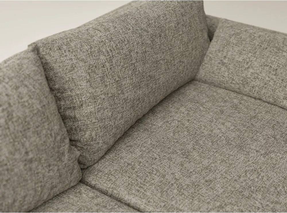 Кафяв шенилов сгъваем/с място за съхранение ъглов диван (ляв ъгъл) Leon – Maison de Rêve