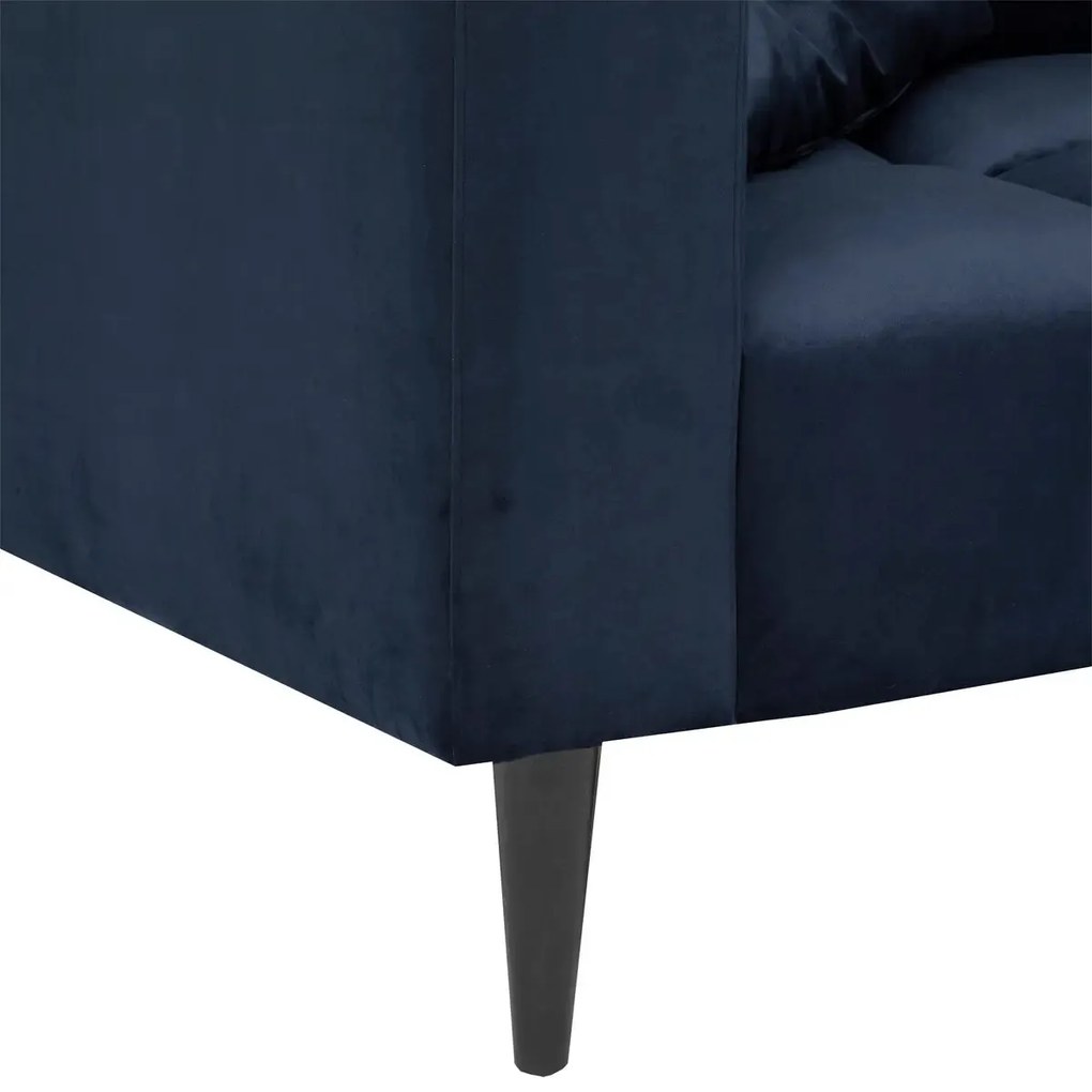 Триместен диван atmosphera Indra, 221x90x75 cm - Тъмносин