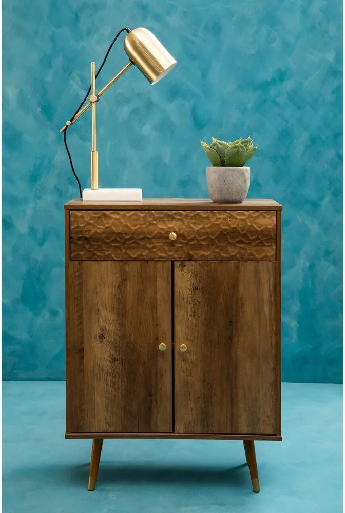 Скрин в тъмно естествен цвят 70x94x35 cm Frida – Premier Housewares