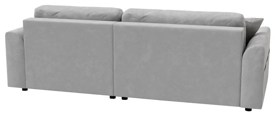 Светлосив кадифен ъглов диван (променлив) Lorine – Ropez