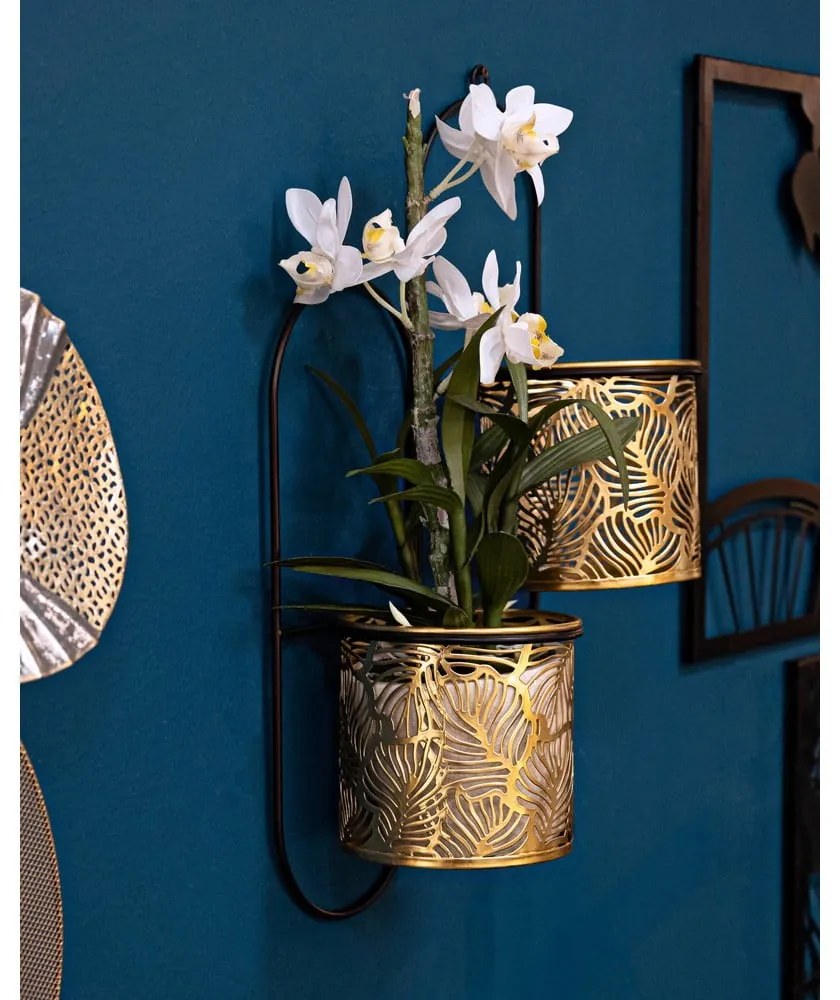 Метален държач за саксия ø 14 cm (височина 48 cm) Double Hong – Mauro Ferretti