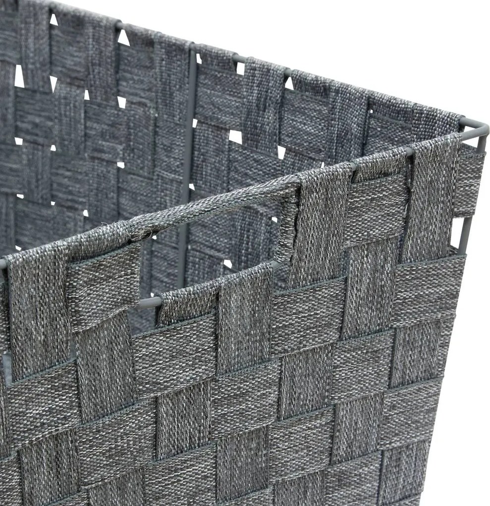 Кош за съхранение 5five Lise, Скосен, 38x26x18 cm - Сив