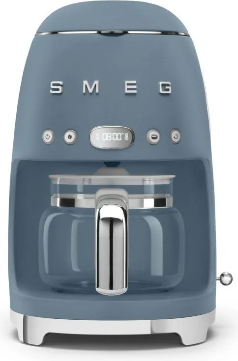 Кафемашина Smeg DCF02SBMEU, 1050 W, 1.4 л, Кана 1.25 л, До 10 чаши, Система против кипене, Буреносно синьо