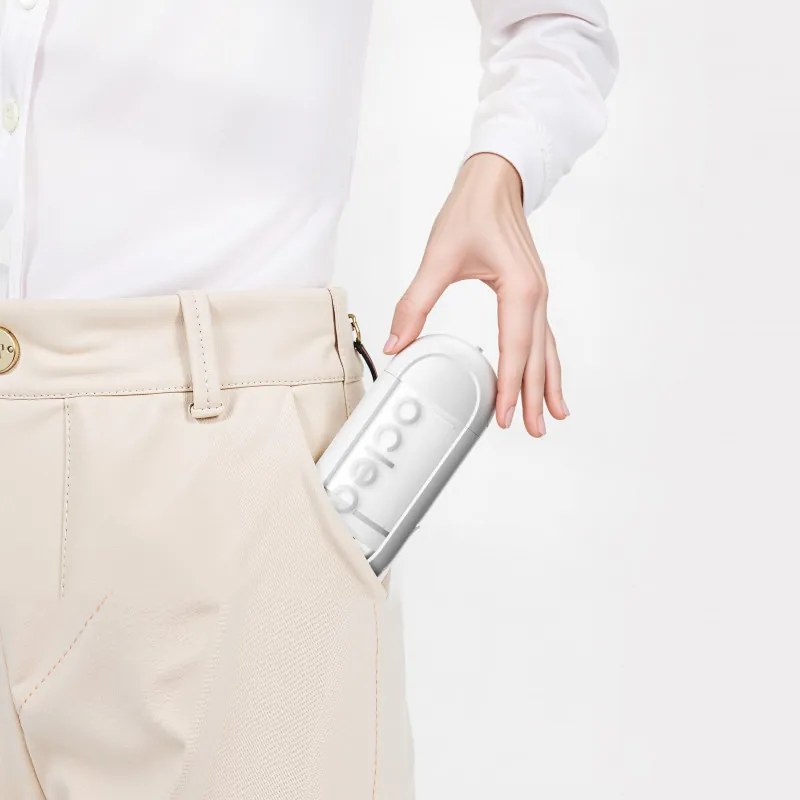 Зъбен душ Oclean W10 Lite, 3 режима, 2 накрайника, 1200 импулса в минута, До 140 PSI, USB-C, Бял