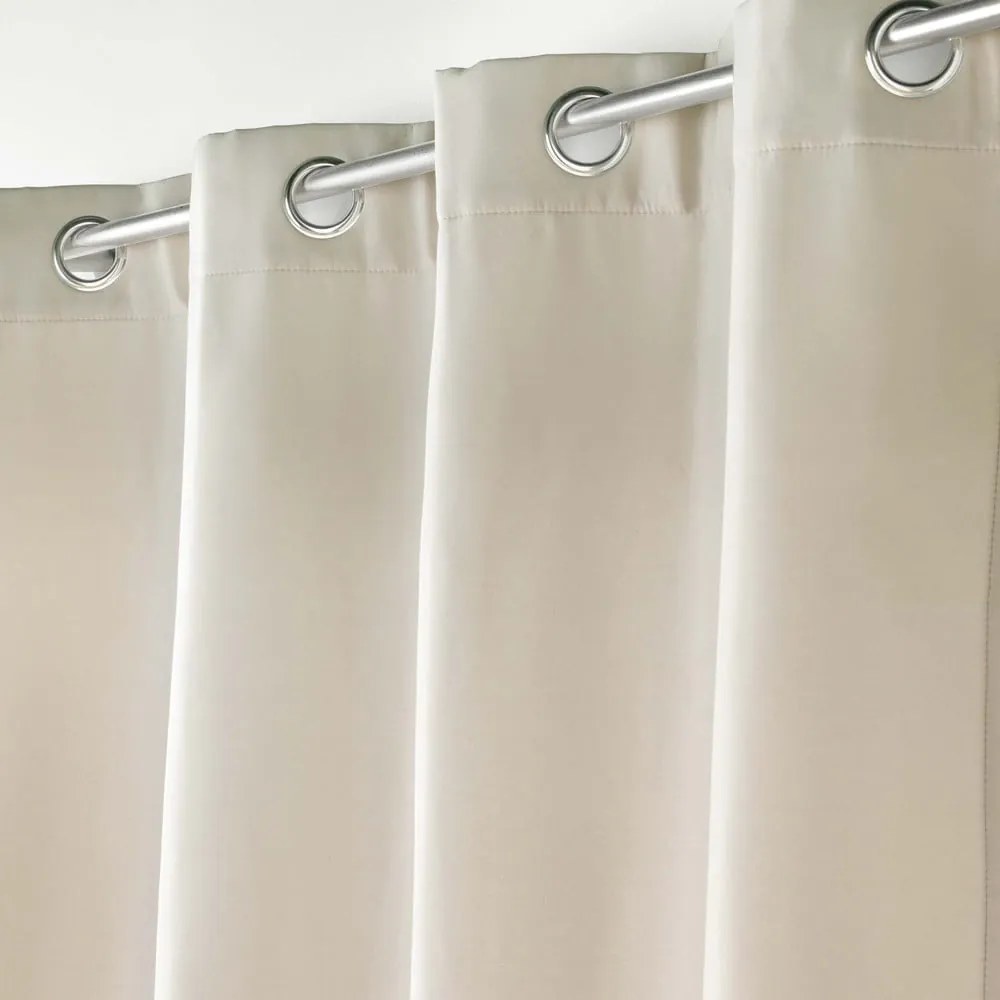 Бежово термо перде от микрофибър 135x260 cm Micropolar – douceur d'intérieur