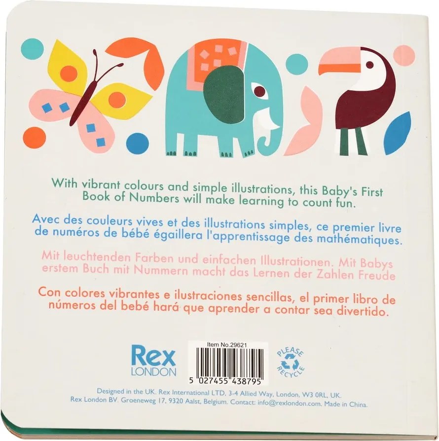 Интерактивна играчка First Book of Numbers – Wild Wonders – Rex London