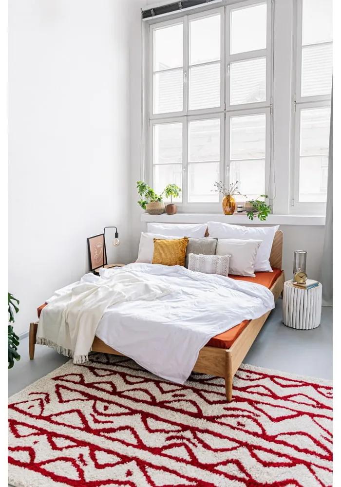 Крем и червен килим Morra, 120 x 180 cm - Bonami Selection