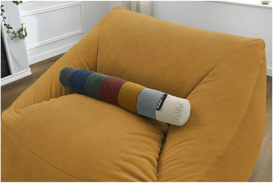 Жълт пуф от рипсено кадифе Lilibet – Bobochic Paris