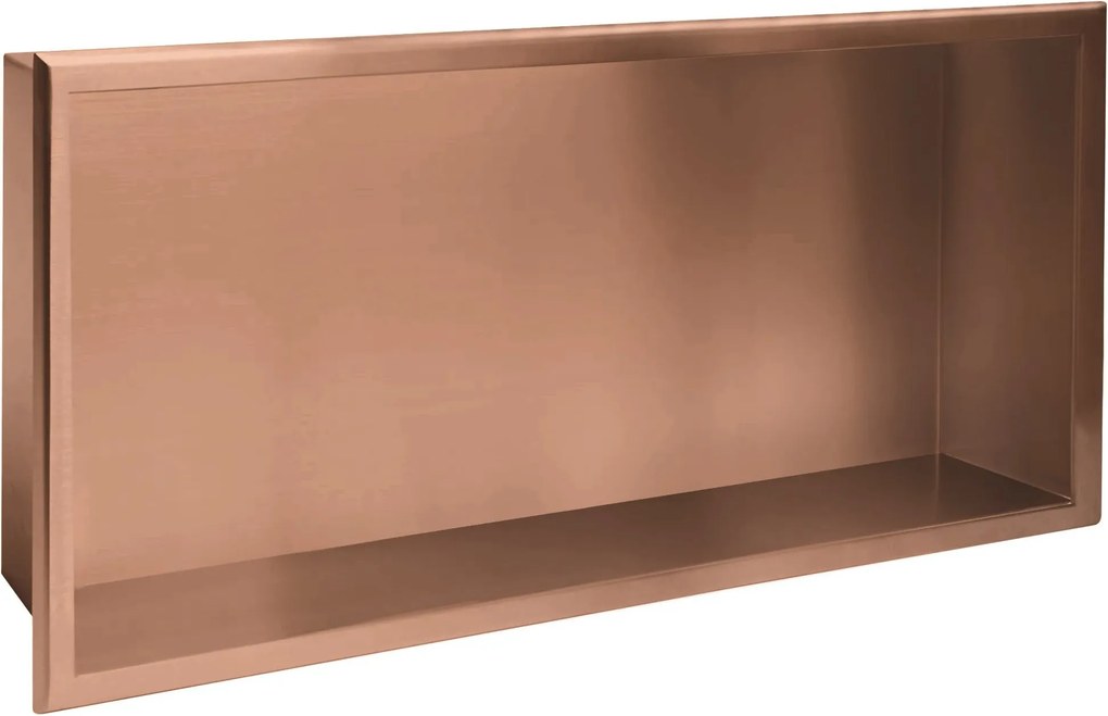 Вграден рафт за баня 30x60 brush copper