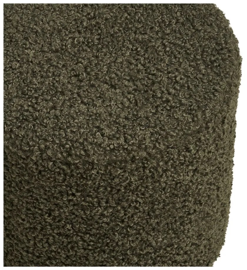 Зелена табуретка от прежда с примки от букле Ejby – House Nordic