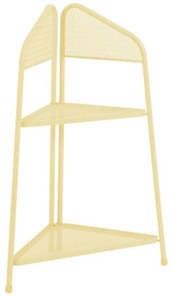 Жълт метален ъглов рафт за балкон, височина 100 см MWH - Garden Pleasure