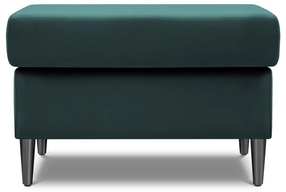 Кадифена табуретка в петролен цвят Kyoto – Cosmopolitan Design