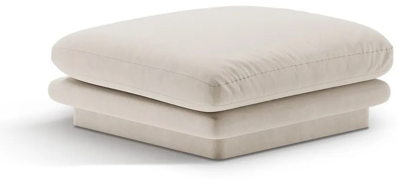 Бяла кадифена табуретка Torino – Micadoni