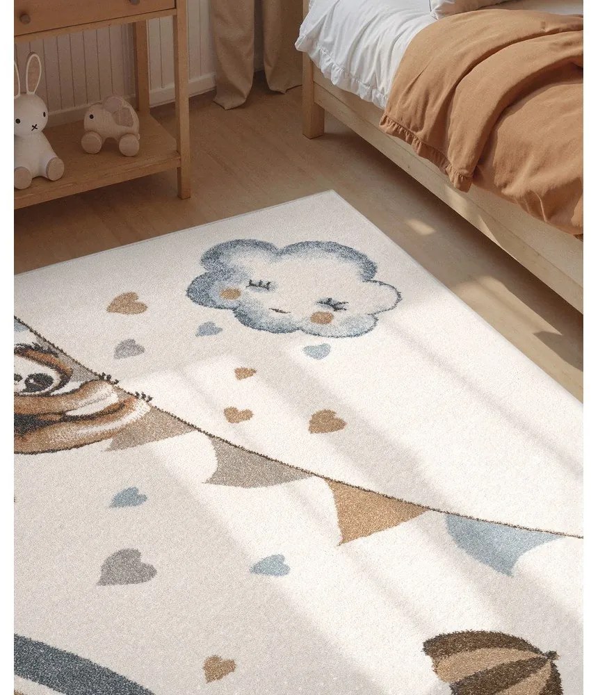 Кремав детски килим 120x170 cm Walk like an Elephant Rainy Party – Villeroy&amp;Boch