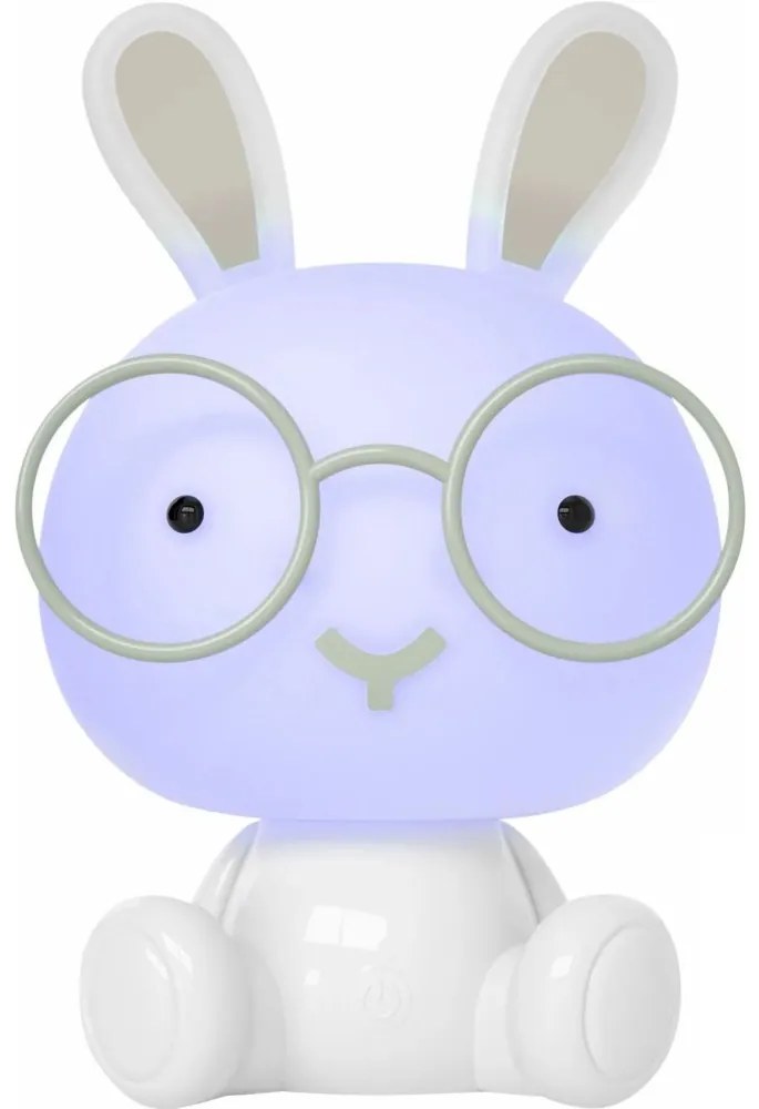 LED RGBW регулируема детска нощна лампа 2,5W/230V бял заек