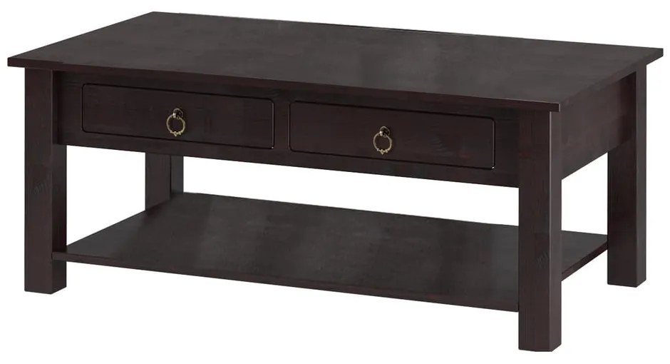 Тъмнокафява борова масичка за кафе Inda Inga - Støraa