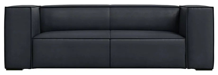 Тъмносин кожен диван 212 cm Madame – Windsor &amp; Co Sofas