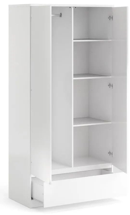 Бял гардероб 99x201 cm Naia - Tvilum