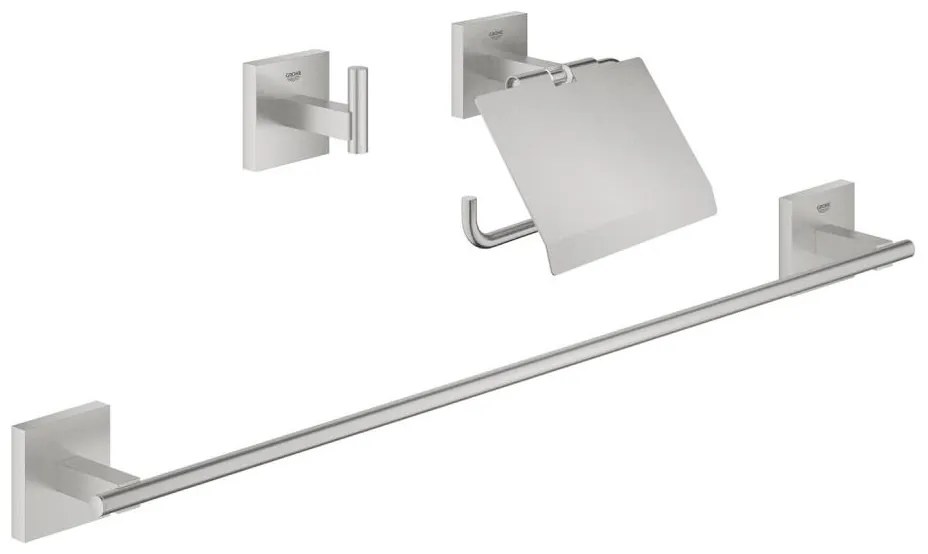GROHE 41124DC0 - комплект аксесоари START CUBE 558 мм неръждаема стомана