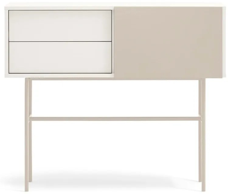 Светлосива и кремава конзолна маса 35x110 cm Nube - Teulat