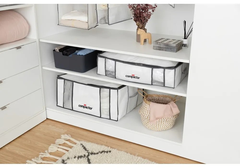 Вакуумна подсилена текстилна кутия за съхранение на дрехи 65x50x26,5 cm Life – Compactor