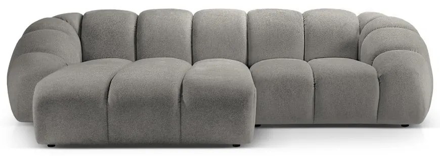 Светлосив ъглов диван (ляв ъгъл) Diana – Micadoni