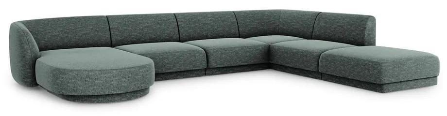Тъмнозелен ъглов диван (десен ъгъл) Miley - Micadoni Home