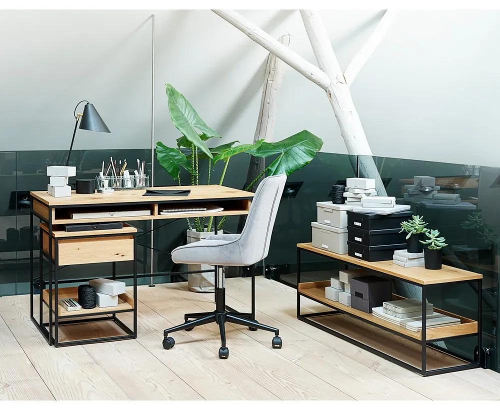 Сив работен стол Milton - Unique Furniture
