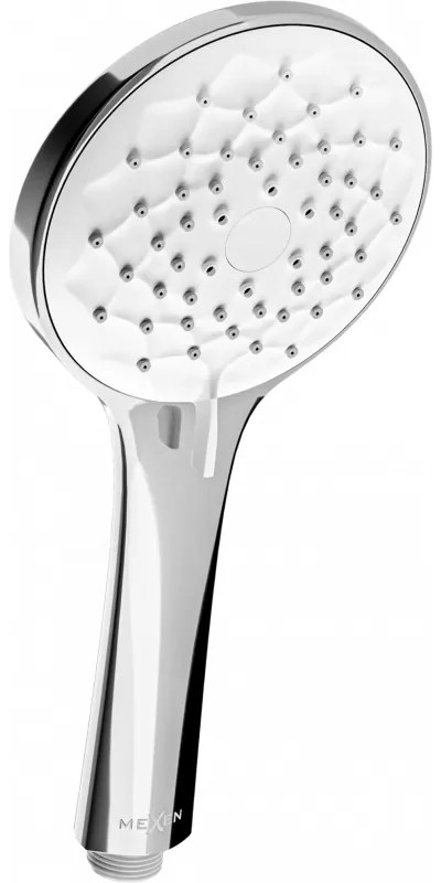 Mexen R-74 3-функционален душ с глава, хром/бял - 79574-00