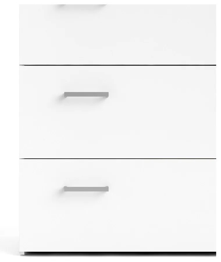 Бял нисък скрин 74x70 cm Space – Tvilum